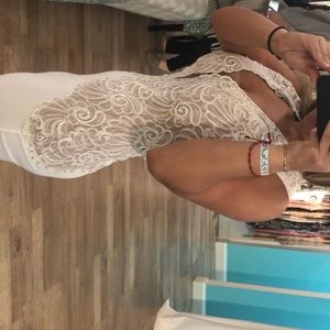 baccio couture mila paint jersey caviar dress